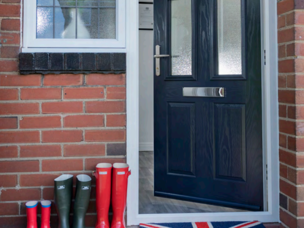 a beautiful doors and window of a house